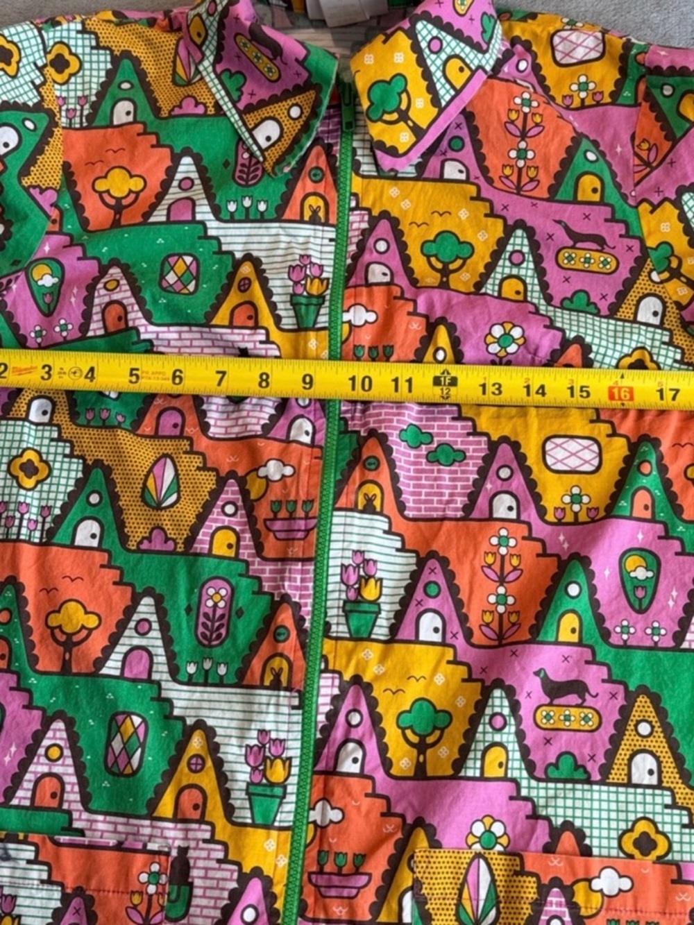 NWOT Blue Platypus 8-Bit A-Frames Tunic Bright Day Size Medium - Picture 4 of 5